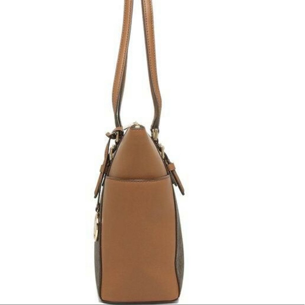 Michael Kors Charlotte Large  Top-Zip Tote Bag - Picture 6 of 7